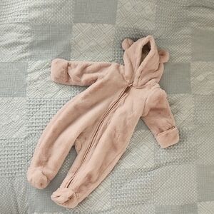H&M Soft Pink Kids Footie Onesie